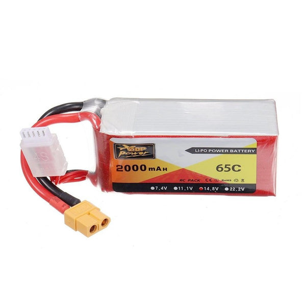 ZOP Leistung Lipo Batterie XT60 Stecker 14.8 V 2000mAh 4S 65C