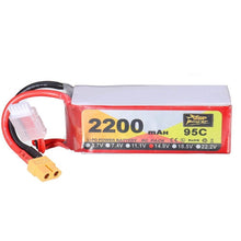 ZOP Power Lipo Batterie XT60 Stecker 14.8V 2200mAh 95C 4S  für RC Racing Drone