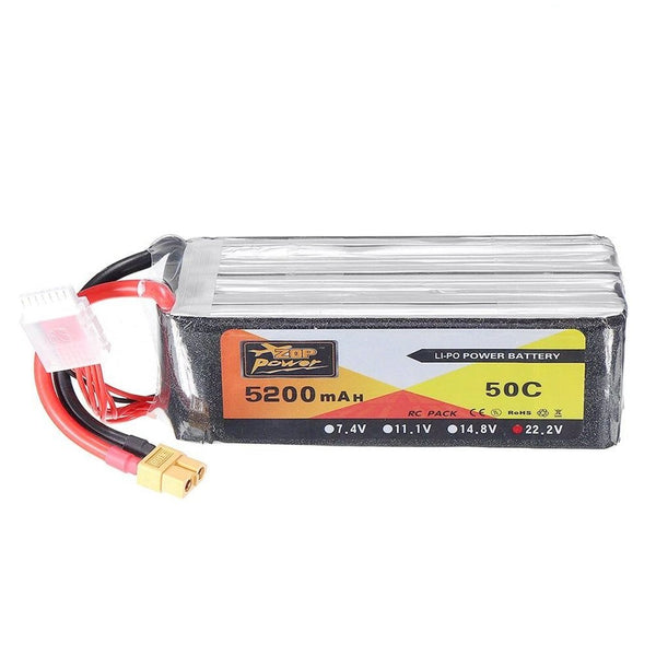 ZOP POWER Lipo Batterie Mit XT60 Stecker 22,2 V 5200 mAh 50C 6 S  Für RC Modelle