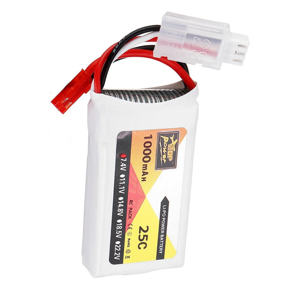 ZOP Leistung 25C Lipo Akku JST Stecker 2S  7.4V 1000mAh