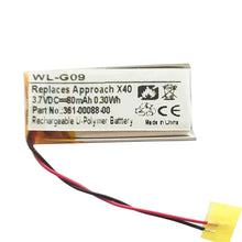 Akku VivoSmart HR / VivoSmart HR + Approach X40 361-00088-00 Akku 3,7V 80mAh Akku 2-Draht