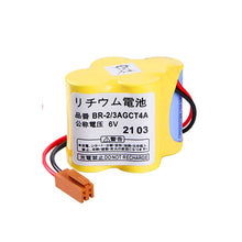 6V Li-Ion 4400mAh Ersatzakku, passend für FANUC BR-2, 3AGCT4A SPS CNC Akku 2-Draht Stecker