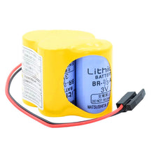 6V Li-Ion 4400mAh Ersatzakku, passend für FANUC BR-2, 3AGCT4A SPS CNC Akku 2-Draht Stecker