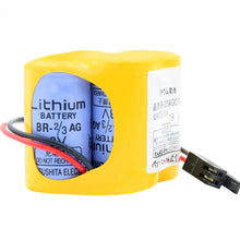 6V Li-Ion 4400mAh Ersatzakku, passend für FANUC BR-2, 3AGCT4A SPS CNC Akku 2-Draht Stecker