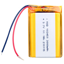 3,7 V 2000 mAh 103450 Polymer-Lithiumbatterie für GPS MP5 Bluetooth-Lautsprecherkamera