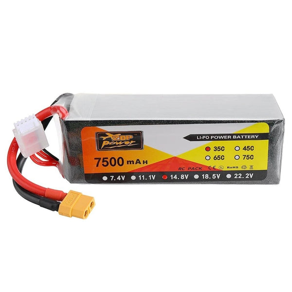 ZOP Power 14,8 V 7500mah 35C 4S Lipo Batterie XT60 Stecker für RC Quadcopter Auto