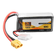 ZOP Power 11.1V 1800mAh 65C 3S Lipobatterie XT60 Plu