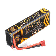 ZOP Power 7.4V 5000mAh 45C 2S Lipo Batterie T Plug für 1/10 RC Rennwagen