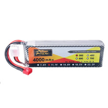 ZOP Power 11.1V 4000mAh 3S 30C Lipo Batterie T Plug für JLB Racing J3 Speed Car