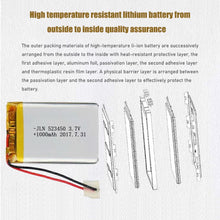 2Stück 1000mAh 3,7 V 523450 Polymer Lithium-Akku Li-Ion Batterie Für GPS Smart Phone DVD MP3 MP4 MP5 Led lampe Lipo zelle