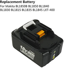 2 Stück BL1840B Ersatzakku18V 4.0Ah Li-ion ，Makita BL1840B BL1850BLED Indikator