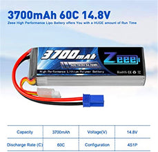 2 Packungen Zeee 4S Lipo Akku 14,8V 5200mah 60C RC Lipo Batterien mit EC5 Stecker Hubschrauber RC Boot RC Auto