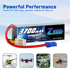 2 Packungen Zeee 4S Lipo Akku 14,8V 5200mah 60C RC Lipo Batterien mit EC5 Stecker Hubschrauber RC Boot RC Auto