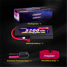 RC Akku 7.4V 5200mAh 2S 40C LiPo Batterie mit Deans T Stecker Modellbau Akkupack für RC Auto Boot Truck