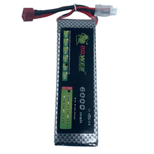 7.4V 6000mAh 2S 40C RC Akku LiPo Batterie Wiederaufladbar Lithium Batterien mit Deans T Stecker Modellbau Akkupack