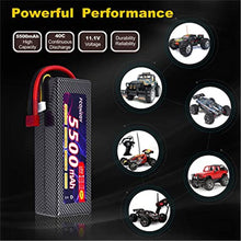 RC Akku 11.1V 5500mAh 3S 40C LiPo Batterie mit Deans T Stecker Modellbau Akkupack für RC Auto Boot