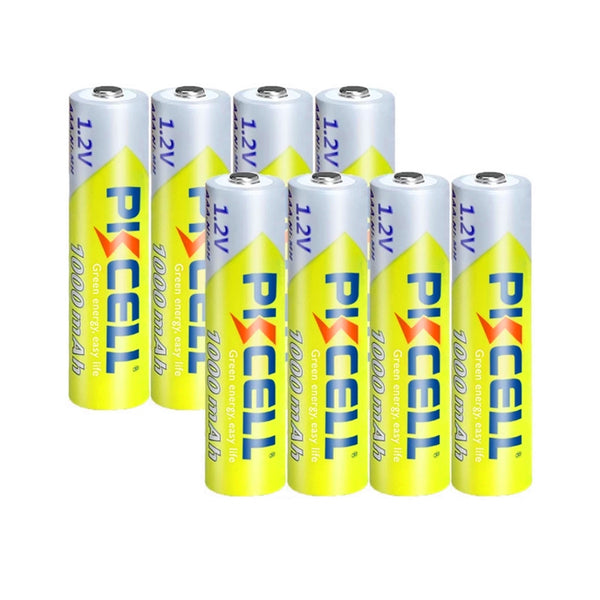 8PC PKCELL AAA NIMH Akku 3A 1000mah 1,2 V NI MH AAA Batterie batterien Wiederaufladbare aaa bis zu 1000 kreis mal