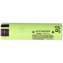 NCR18650PF 3,6V 2900mAh 3,5C, 65,3x18,5mm max 10A, kein PTC