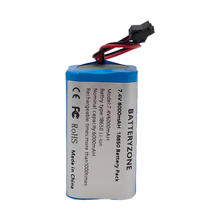 7,4V 18650 6000mAh Lithium Batterie Akku SM PH2.0 XH 2.54-2P Stecker mit BMS