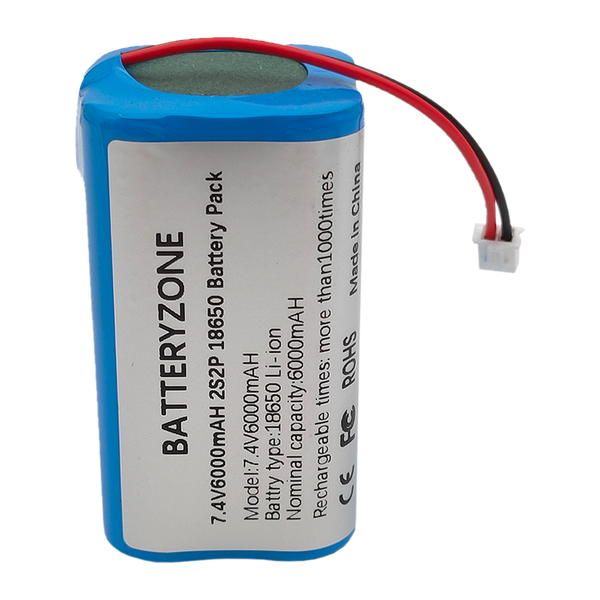 7,4V 18650 6000mAh Lithium Batterie Akku SM PH2.0 XH 2.54-2P Stecker mit BMS