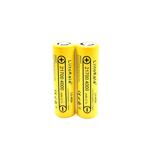 2pcs 3,7 V 21700 4000 mAh Li-Ion Akku Lii-40A 14,8 W Akku, elektrisches Fahrradscheinwerferwerkzeug