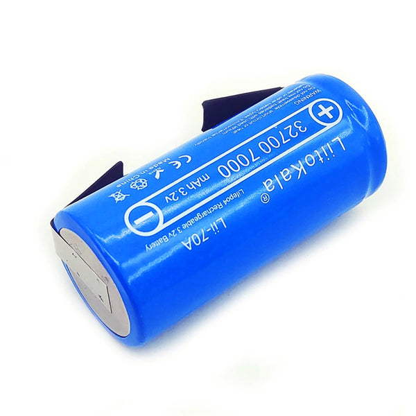 1pcs Lii-70A Hochleistungs-3,2V 32700 7000mAh Akku 6500mAh LiFePO4 35A 55A Dauerentladungsakku + Nickelblech