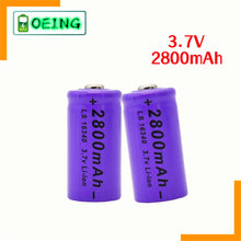 4PCS  2800mAh Lithium-Ionen 16340 Batterie UniversALBC LED Taschenlampe Experte 2700mAh LS 16340 3,7V Lithium-Ionen