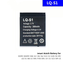 2pcs LQ S1 3.7V 380mAh Li-Ion Polymer Smartwatch Akku, passend für w8 dz09 qw09 a1 v8 x6 hlx s1