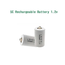 12 STÜCKE SC 3400 mAh 1,2 V Batterie 1,2 V Sub C NI-CD akku, mit Bohrschrauber-Schweißstück