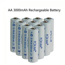 10PCS AA 3000mAh 1,2V Ni Mh Akku Günstige 2A Neutralbatterie zum Vorladen von elektronischen Geräten device