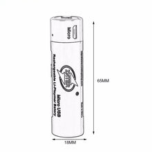 2 ultraeffiziente 18650 3,7 V 1500 mAh Micro USB wiederaufladbare Lithium-Polymer-Batterien für Fernbedienungssenderteile