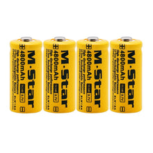 4 x 4800mAh 3,7V Lithium Ionen 16340 Batterie cr123A Batterie für LED Taschenlampe