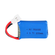 2pcs 3,7V 200mAh LiPo Batterie Fernbedienung Drohnenbatterie passend für Syma X4 X11 X13 Quadcopter Teile 752025