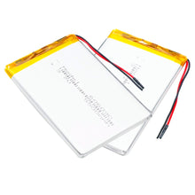 2 Stück 606090 3,7 V 5500 mAh wiederaufladbarer Lithium-Polymer-Akku mit schützendem PCB-Lademodul