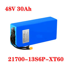 48V 30Ah 21700 5000mAh 13S6P XT60 Anschluss 30A BMS Rollerbatterie 48v 30ah Elektrofahrradbatterie