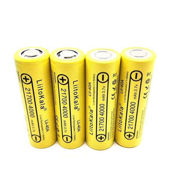 4pcs 21700 4000mAh Lithium-Akku 40A 3,7V 10C Entladung Hochleistungsakku Akku mit hohem Stromverbrauch