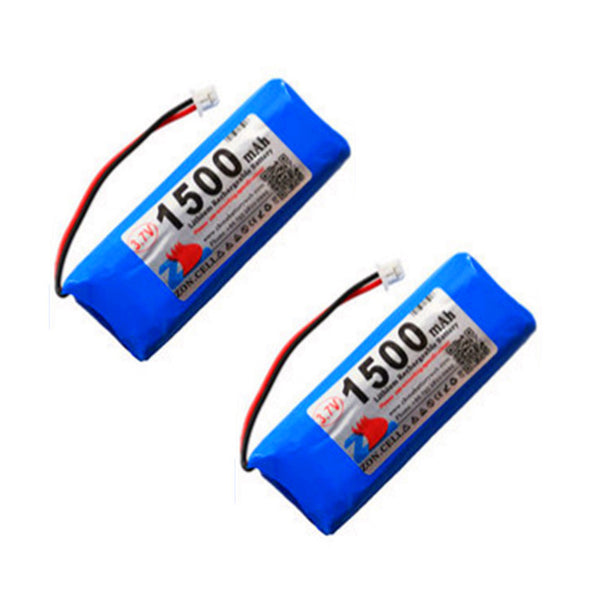 2x 1500mAh 3,7V MX1.25 Reverse Stecker 102050 Lithium Polymer Akku für tragbare Geräte und Instrumente