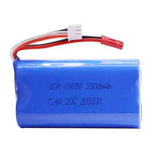 7,4 V 3000mAh 2S 18650 lipo batterie Für Udi U12A Syma S033g Q1 H100 H101 H102 H103 FT009 rc boote modell teile JST Stecker