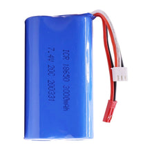 7,4 V 3000mAh 2S 18650 lipo batterie Für Udi U12A Syma S033g Q1 H100 H101 H102 H103 FT009 rc boote modell teile JST Stecker