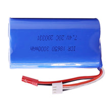 7,4 V 3000mAh 2S 18650 lipo batterie Für Udi U12A Syma S033g Q1 H100 H101 H102 H103 FT009 rc boote modell teile JST Stecker