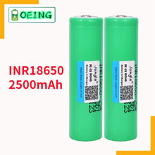 2pcs 3,7 V 2500mAh  INR18650 25R li-ion batterie entladung 15A Wiederaufladbare Batterien Taschenlampe