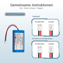 3,7 V 18650 Lithium-Batterie Packs 5200mAh akku XH-2.54 PH2.0 SM 2P Stecker Angeln LED Licht Bluetooth Lautsprecher