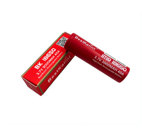 2PCS IMR 18650 Batterie 3000 mAh 40A 3.7V Wiederaufladbare Flat Top Batterien elektronische Batterie