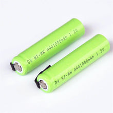 2pcs 1,2 v AAA akku zelle 1000 mah mit schweißen tabs für Braun elektrische rasierer rasierer zahnbürste