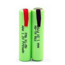 2,4 V 700 mAh Ni-mh batterie für YS534/17 Wasser pik WP-900 Remington Barba Trimmer Rasierer 10x20x44mm