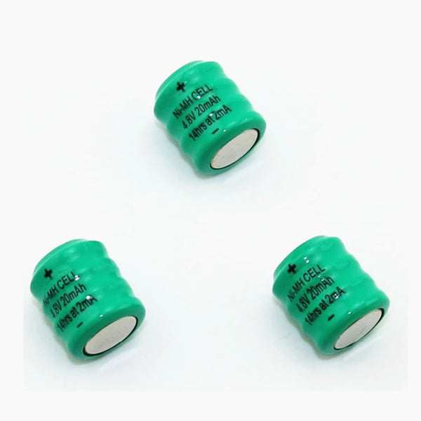 3x Ni-Mh Knopf batterie 4.8V 20MAH für Auto LED Taschenlampe 7575