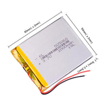 3.7V 2000mAh 505060 Lithiumbatterie für Gegensprechanlage Bluetooth-Lautsprecher PDA POS GPSPOS