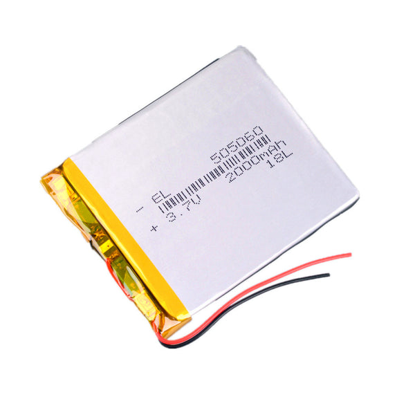 3.7V 2000mAh 505060 Lithiumbatterie für Gegensprechanlage Bluetooth-Lautsprecher PDA POS GPSPOS