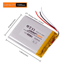 2pcs 504050 3,7 V 3 Draht 1500 MAH Polymer Lithium Batterie GPS mp3 mp4 Handy Navigator DVR Auto Treelogic tl 501 4Gb