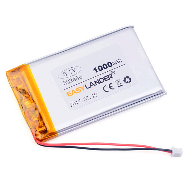 503456 503356 3.7V 1000mAh für GPS-Tracker MP4 MP5 DVR Lautsprecher Spielzeug E Book 503455